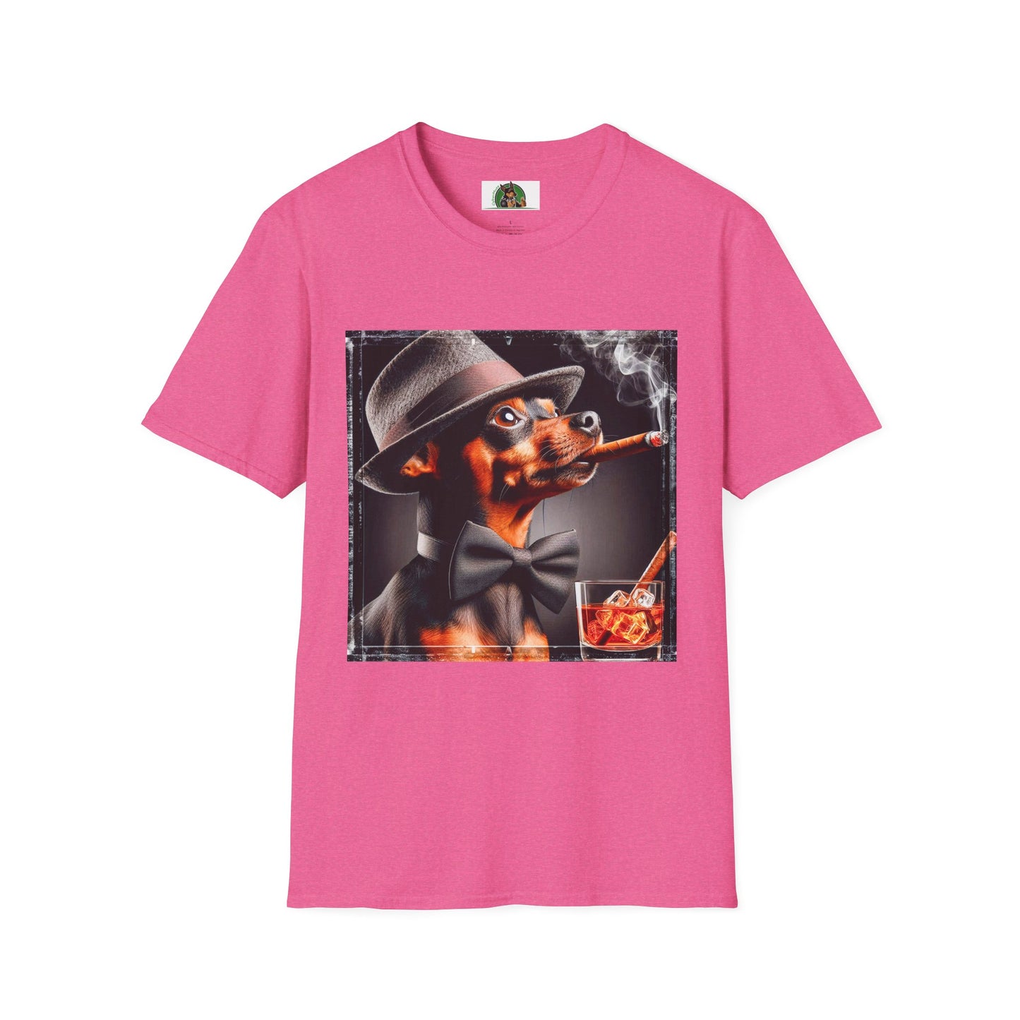 Min Pin T-Shirt smoking ๐ถ T-Shirt Printify S Heather Heliconia
