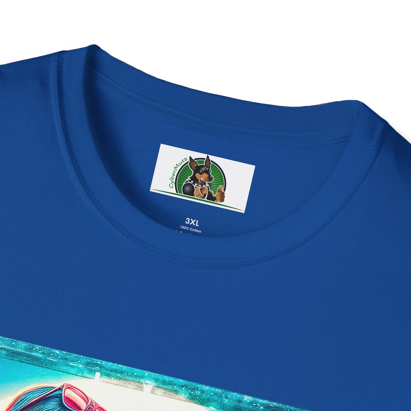 Pit Bull surfer and girl T-Shirt Printify