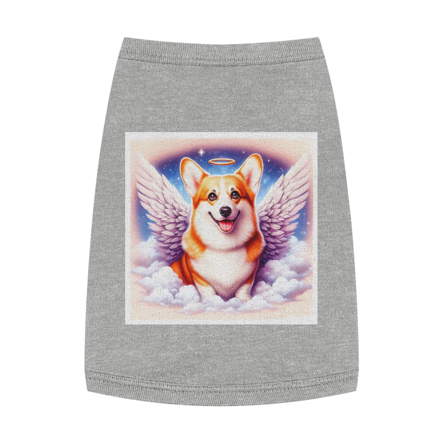 Pet Tank Top Pembroke Welsh Corgi angel Pets Printify M Heather