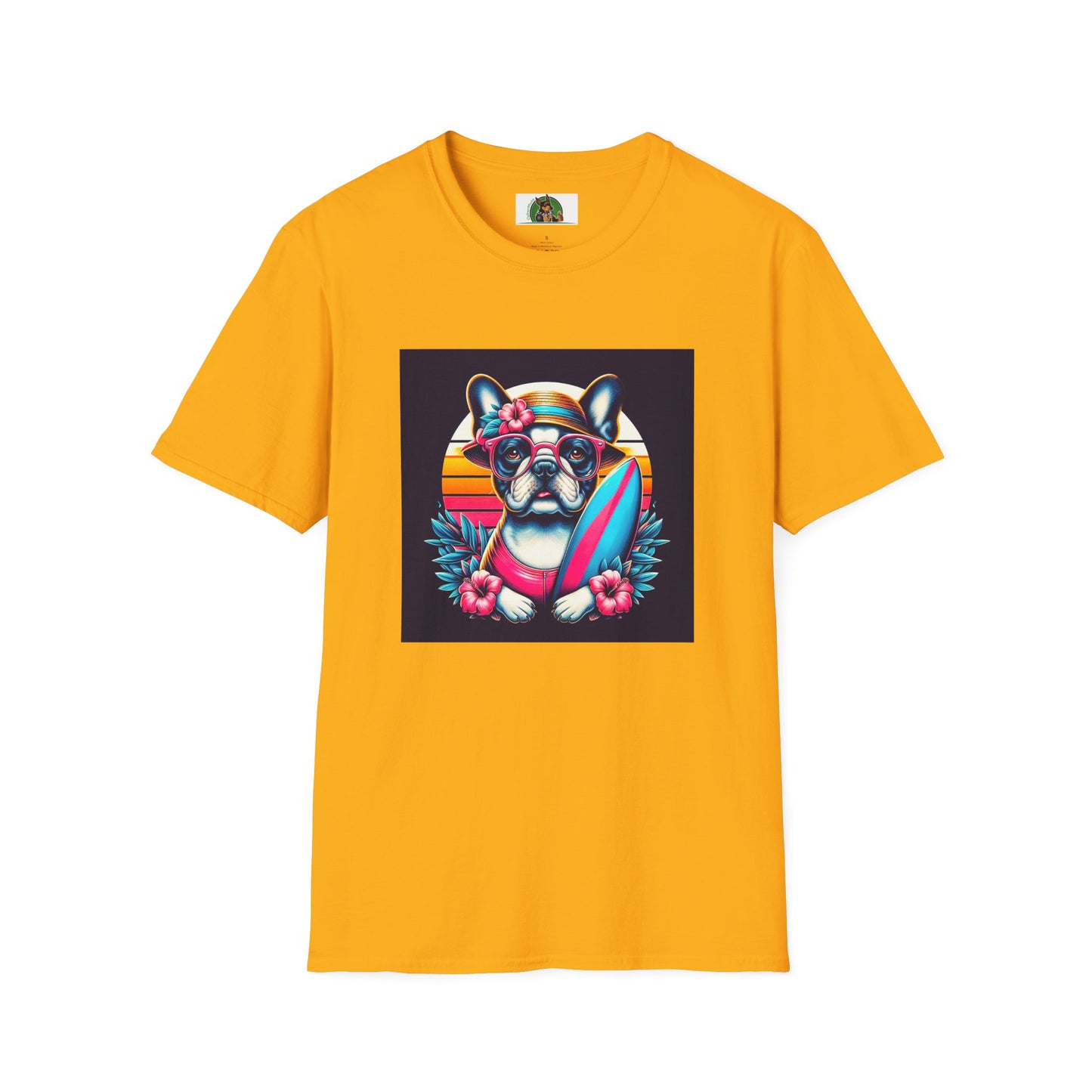 French Bulldog T-Shirt Printify S Gold