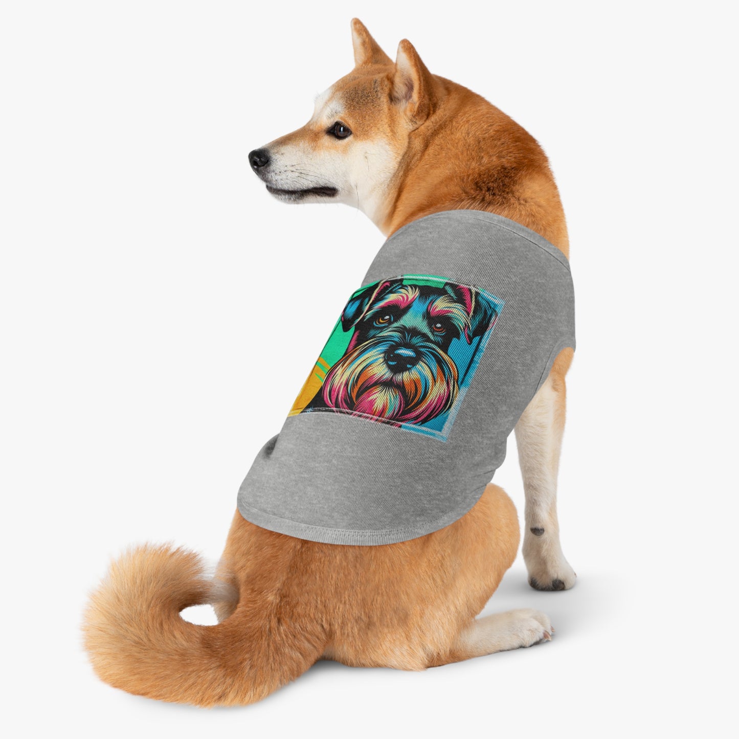 Miniature Schnauzer colorful art shirt Pets Printify