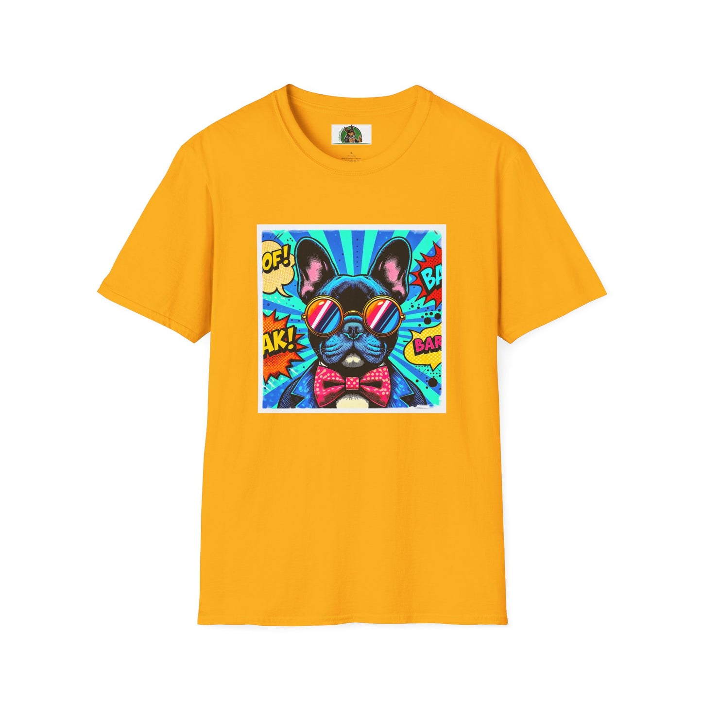 French Bulldog T-Shirt Printify S Gold