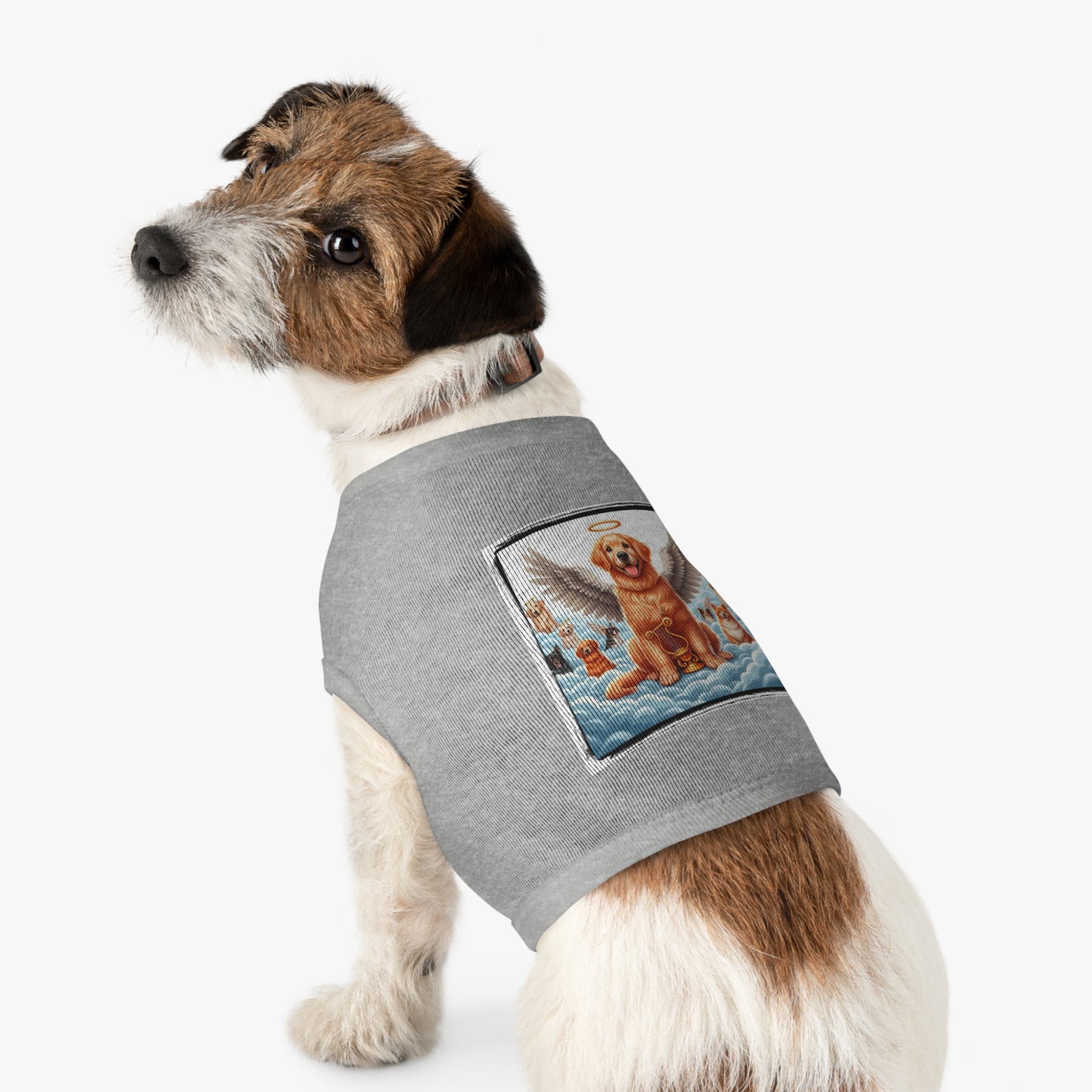 Golden Retriever tank top puppy heaven Pets Printify