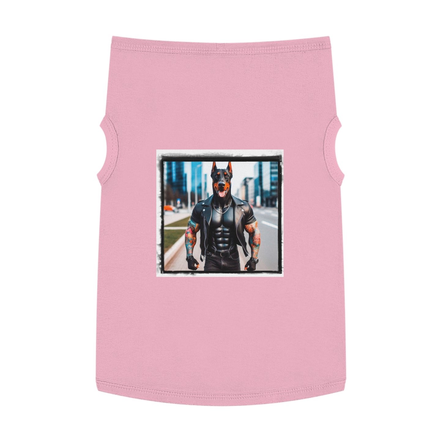 Pet Tank Top Doberman FBI Man t shirt Pets Printify XL Pink