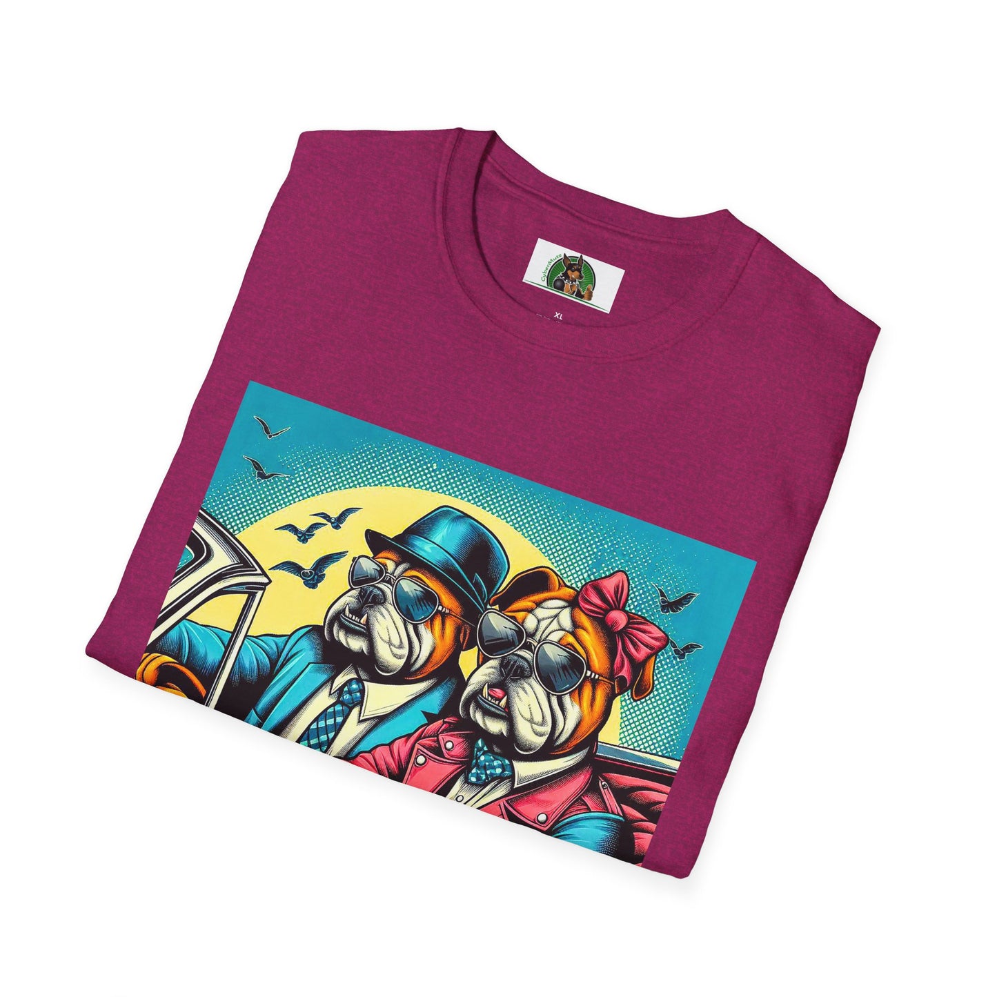 Wacky Bulldog couple t shirt