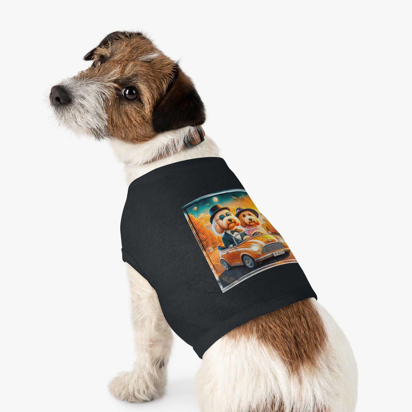 Wacky Pet Tank Golden Doodle fun couple Pets Printify