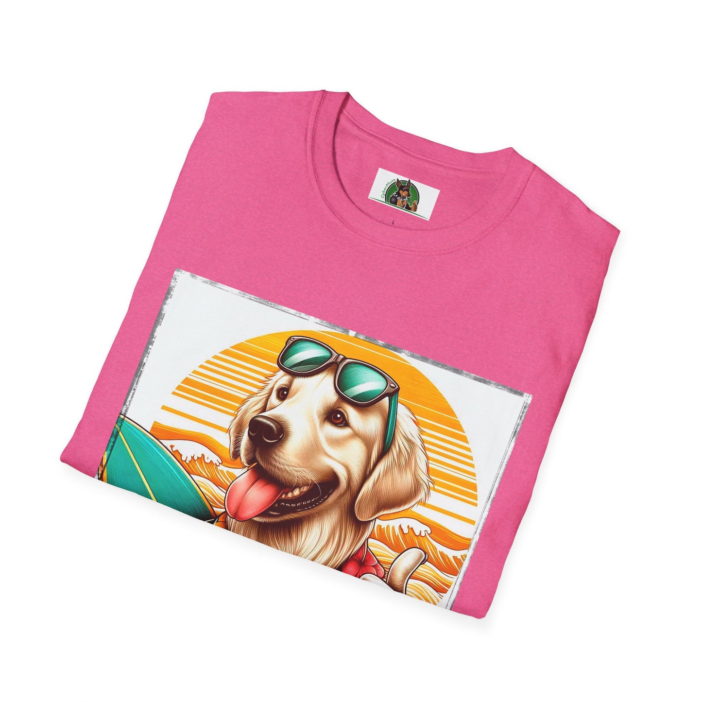 Golden Retriever surfer dog t shirt