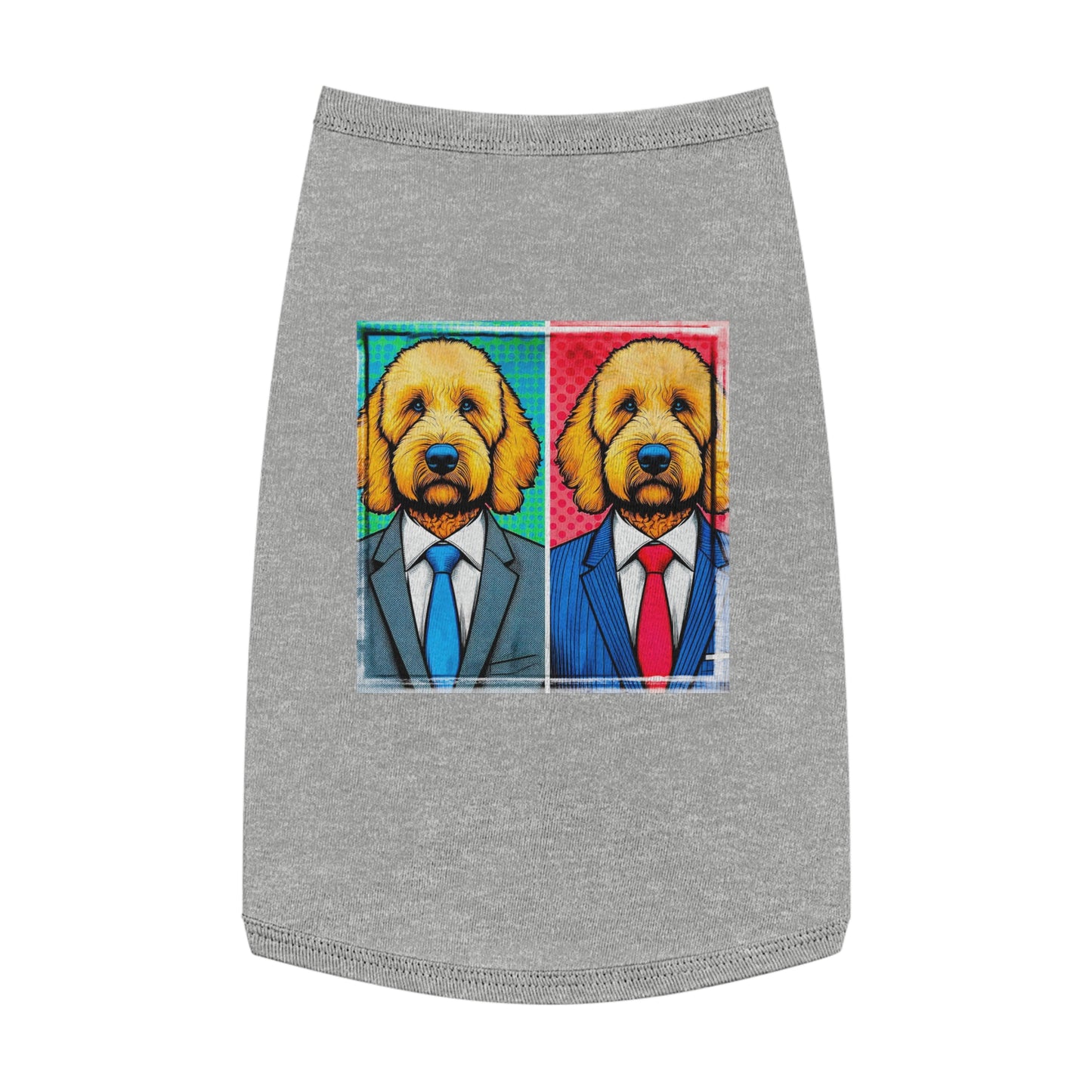Pet Tank Golden Doodle business friends shirt Pets Printify L Heather