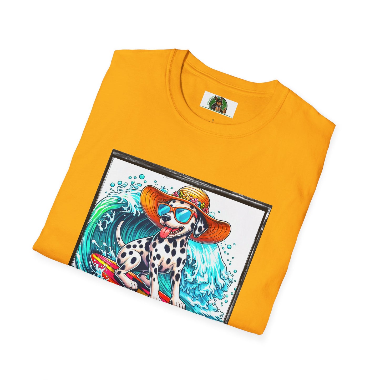 Dalmatian crashing waves t shirt