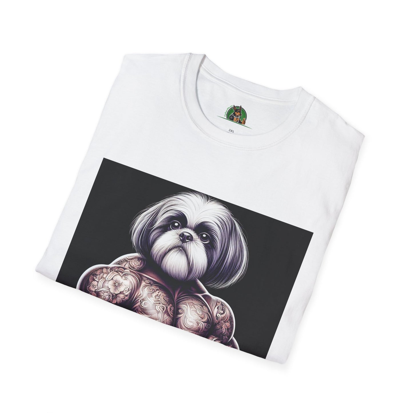 Shih Tzu muscles shirt T-Shirt Printify