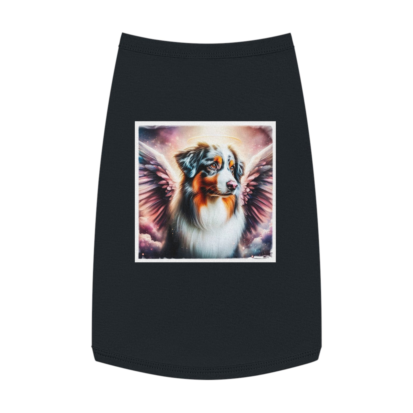 Pet Tank Top Australian Shepherd Pets Printify L Black