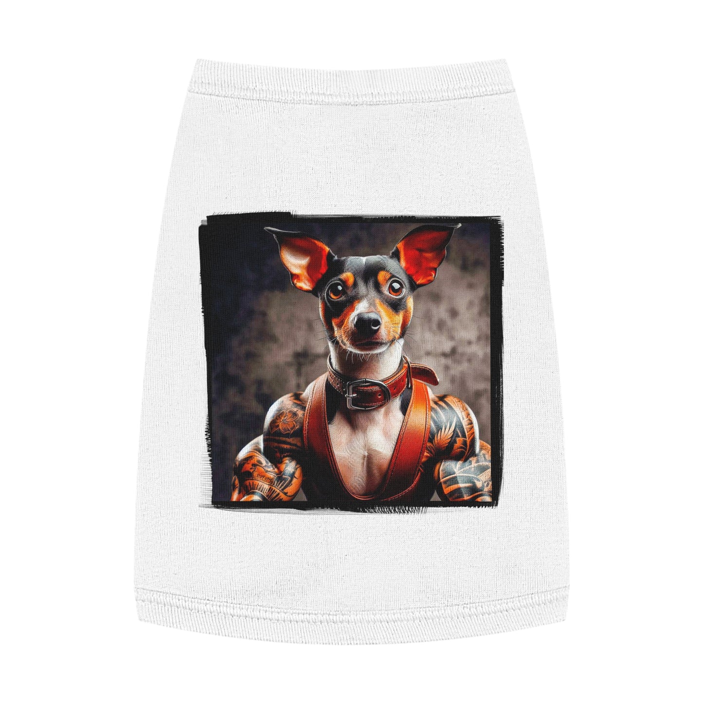 Pet Tank Top Rat Terrier bartender Pets Printify M White