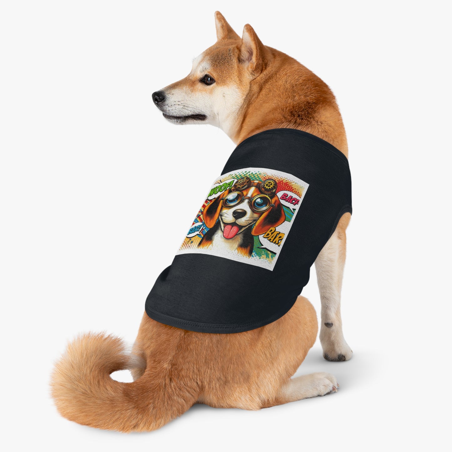 Pet Tank Top Wacky Beagle Pop Art Dog Pets Printify