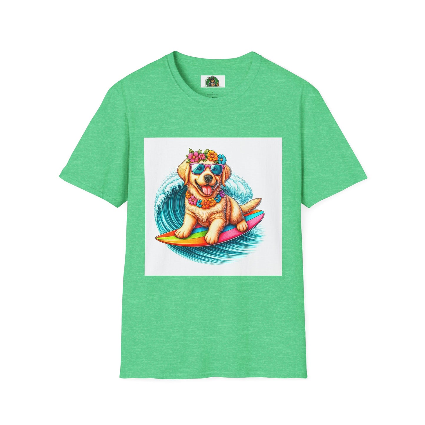 Labrador Retriever T-Shirt Printify S Heather Irish Green
