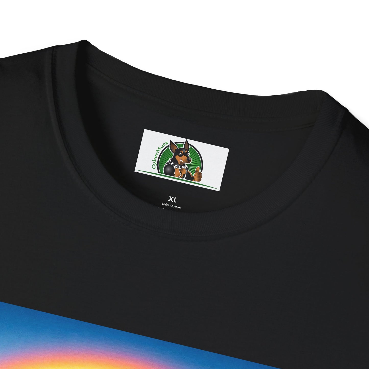 Dachshund rainbow bridge t shirt T-Shirt Printify