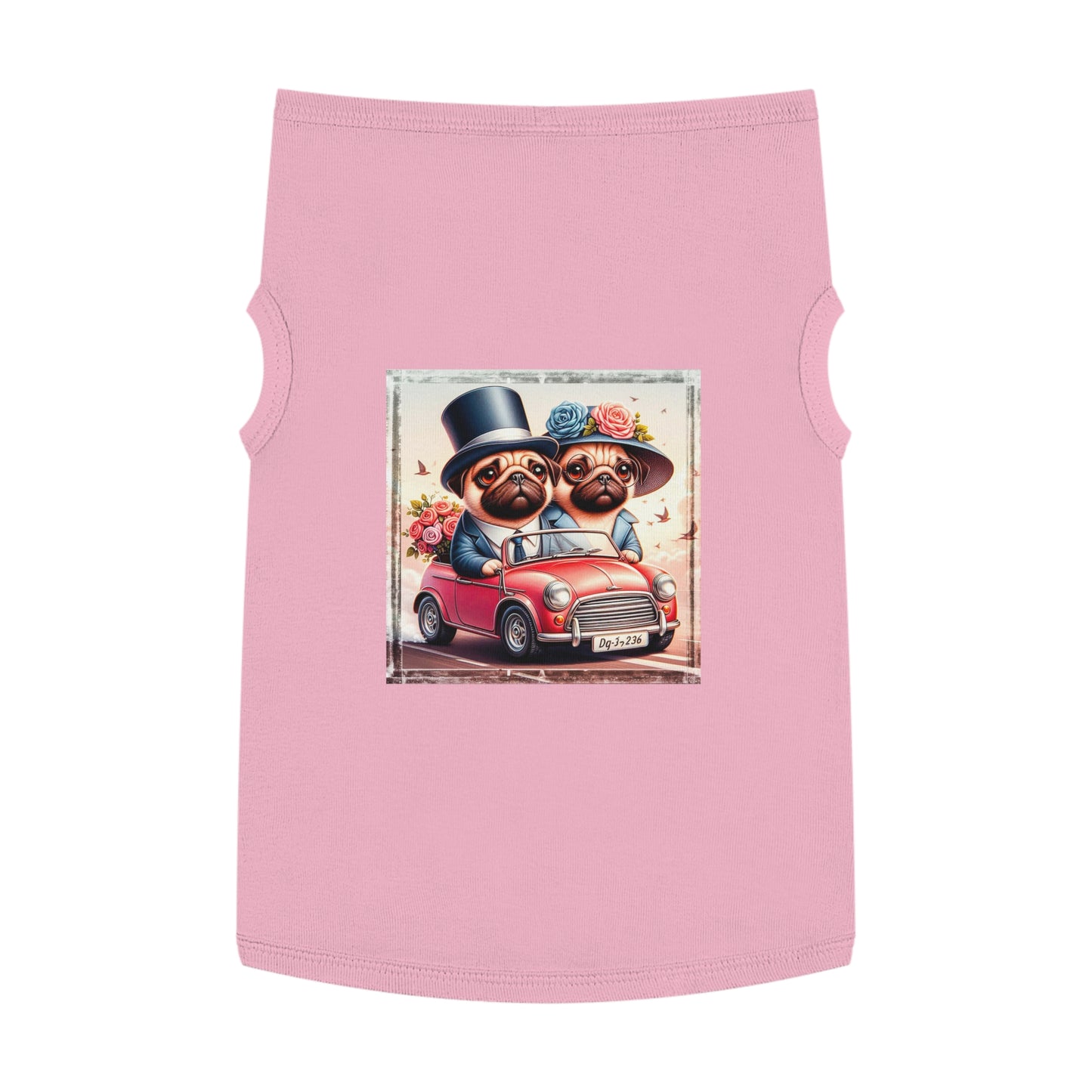 Wacky Pet Tank Top Pug young teen couple Pets Printify XL Pink
