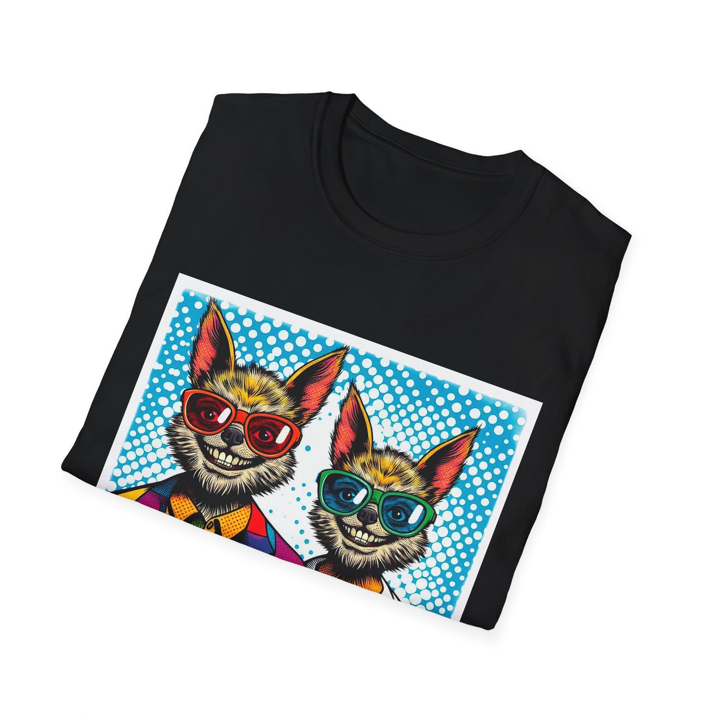 Chupacabra smiling couple t shirt T-Shirt Printify