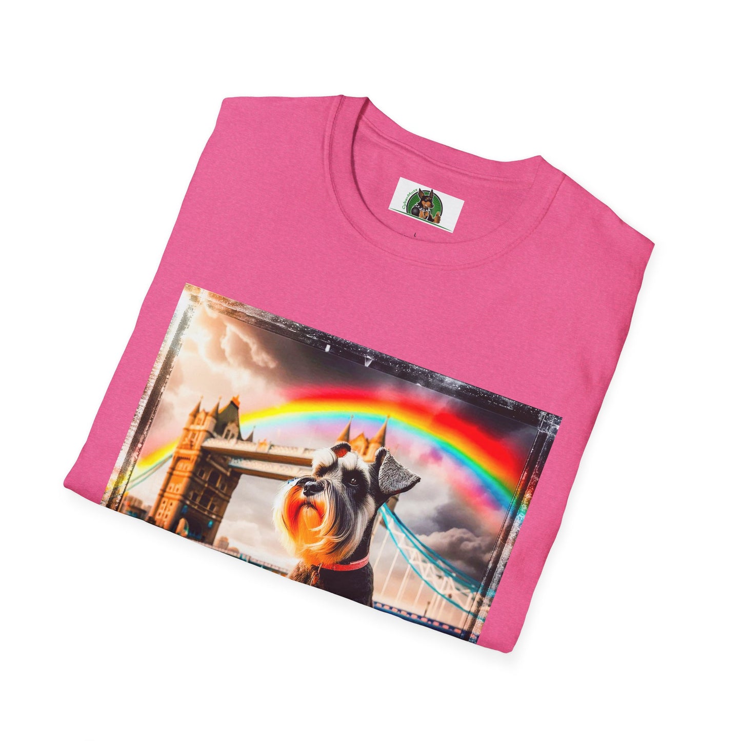 Miniature Schnauzer colorful rainbow shirt