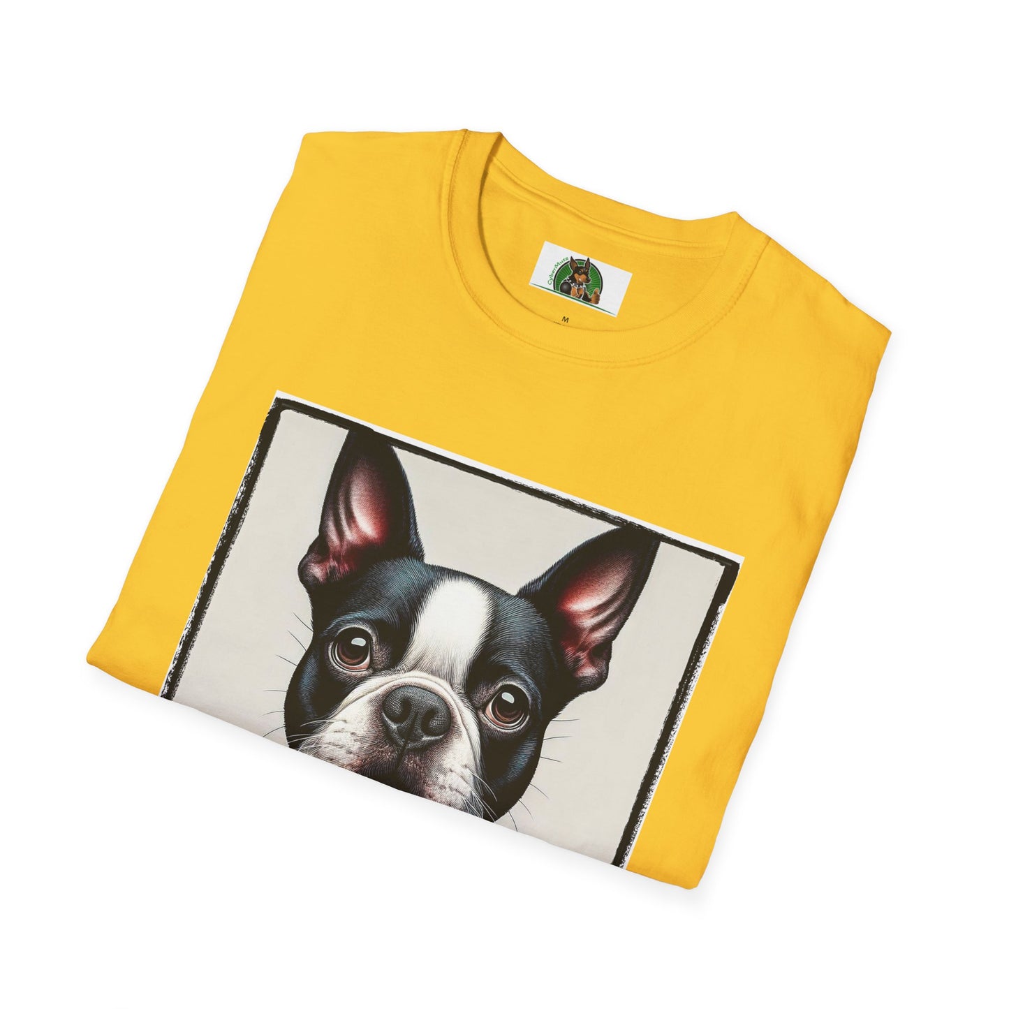 Boston Terrier In Suit Shirt T-Shirt Printify