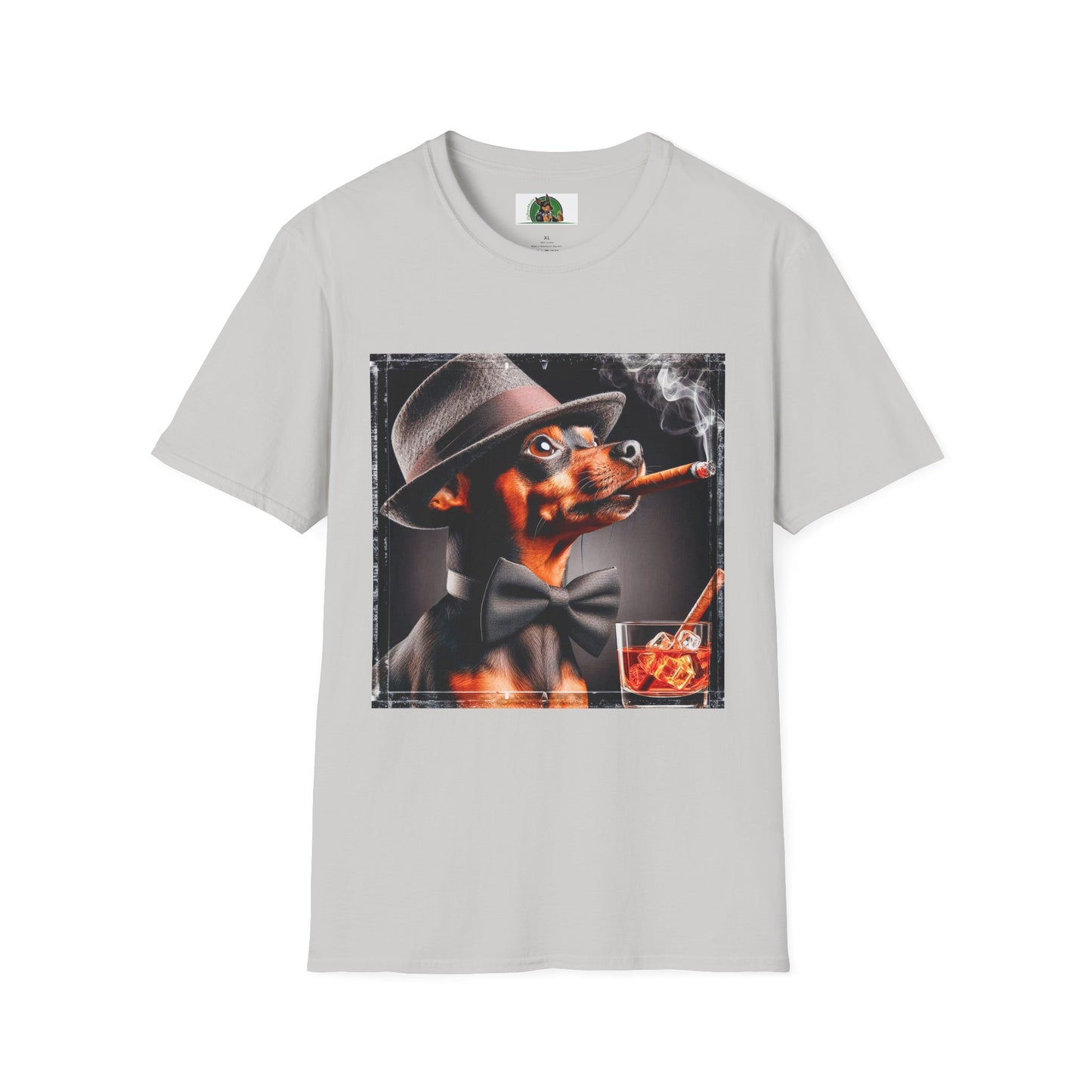 Min Pin T-Shirt smoking ๐ถ T-Shirt Printify S Ice Grey