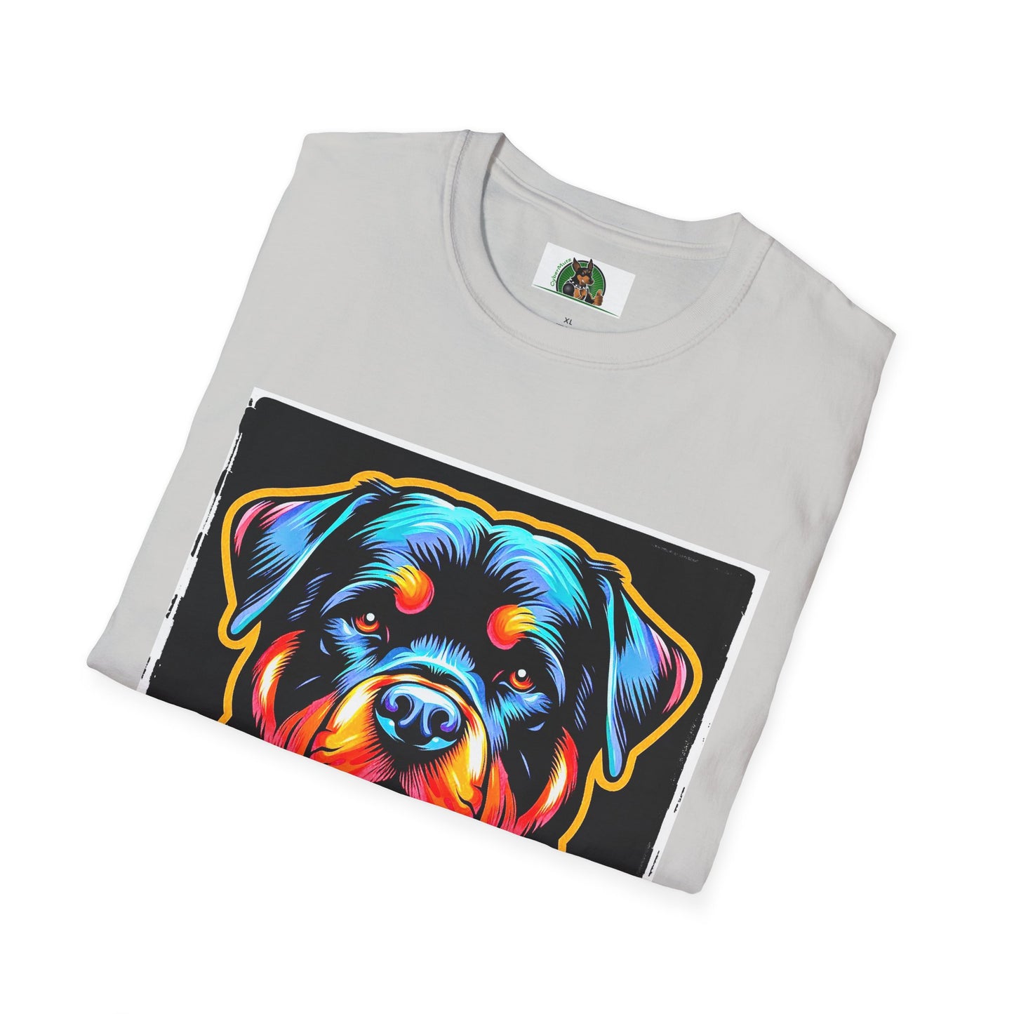 Rottweiler colorful puppy shirt