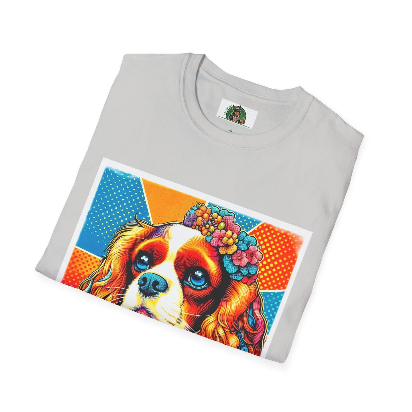 Cavalier King Charles Spaniel Female Pop Art Dog TShirt