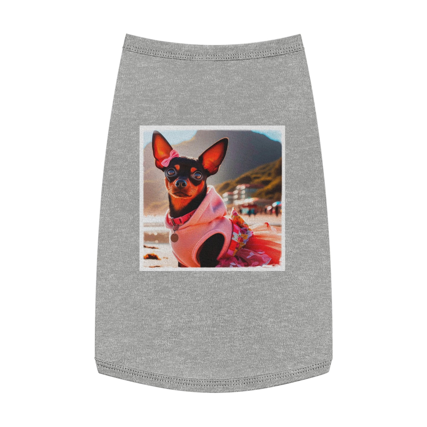 Dog Tank Top - Min Pin pink beauty Pets Printify