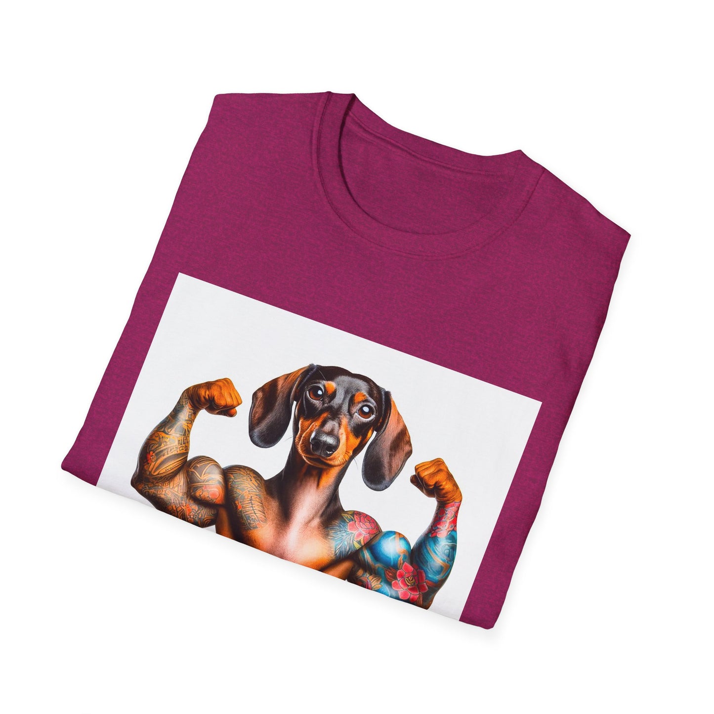 Dachshund muscles man t shirt