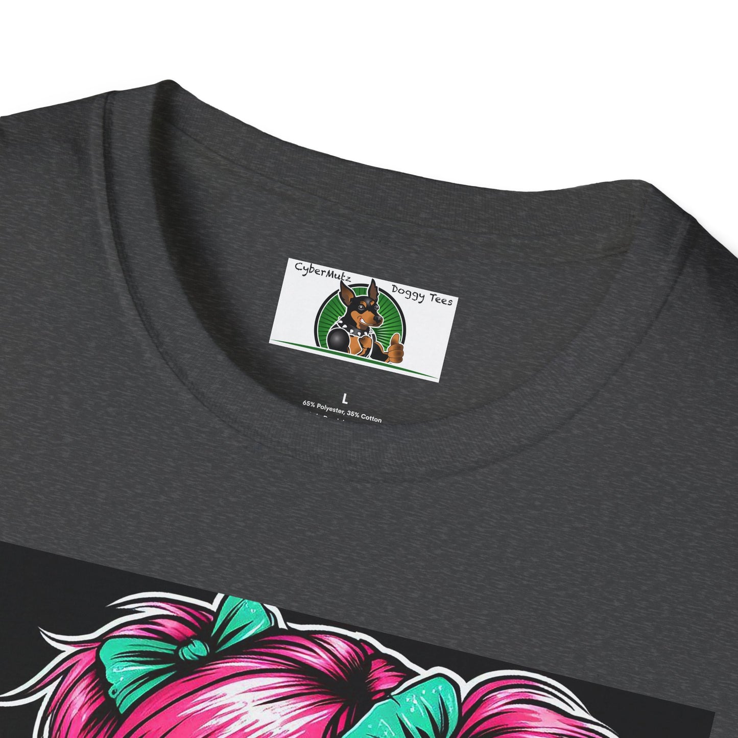 Zombie Pinup Girl with Flowers T-Shirt Printify