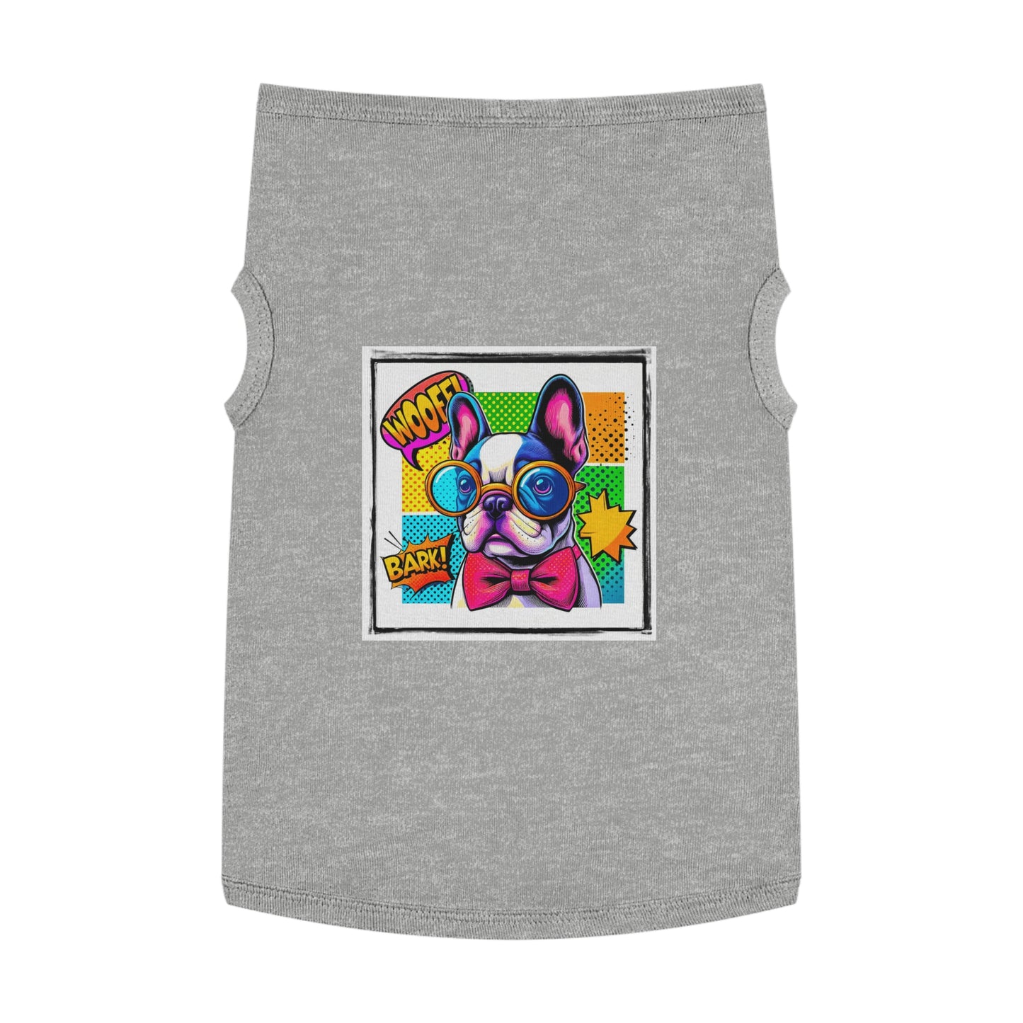 Wacky Pet Tank Top French Bulldog comic book t shirt Pets Printify XL Heather