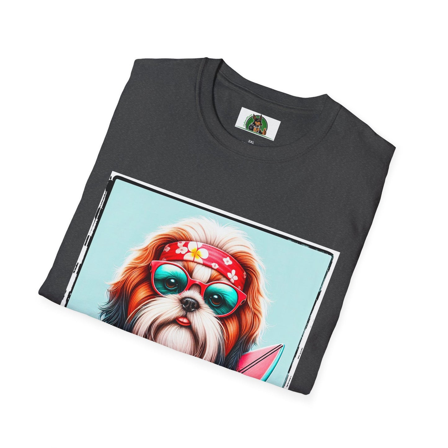 Shih Tzu surfer shirt T-Shirt Printify