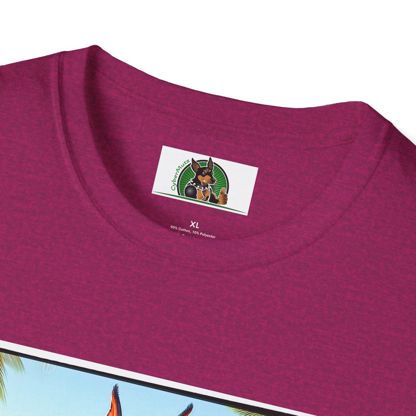 Doberman beach hunk t shirt