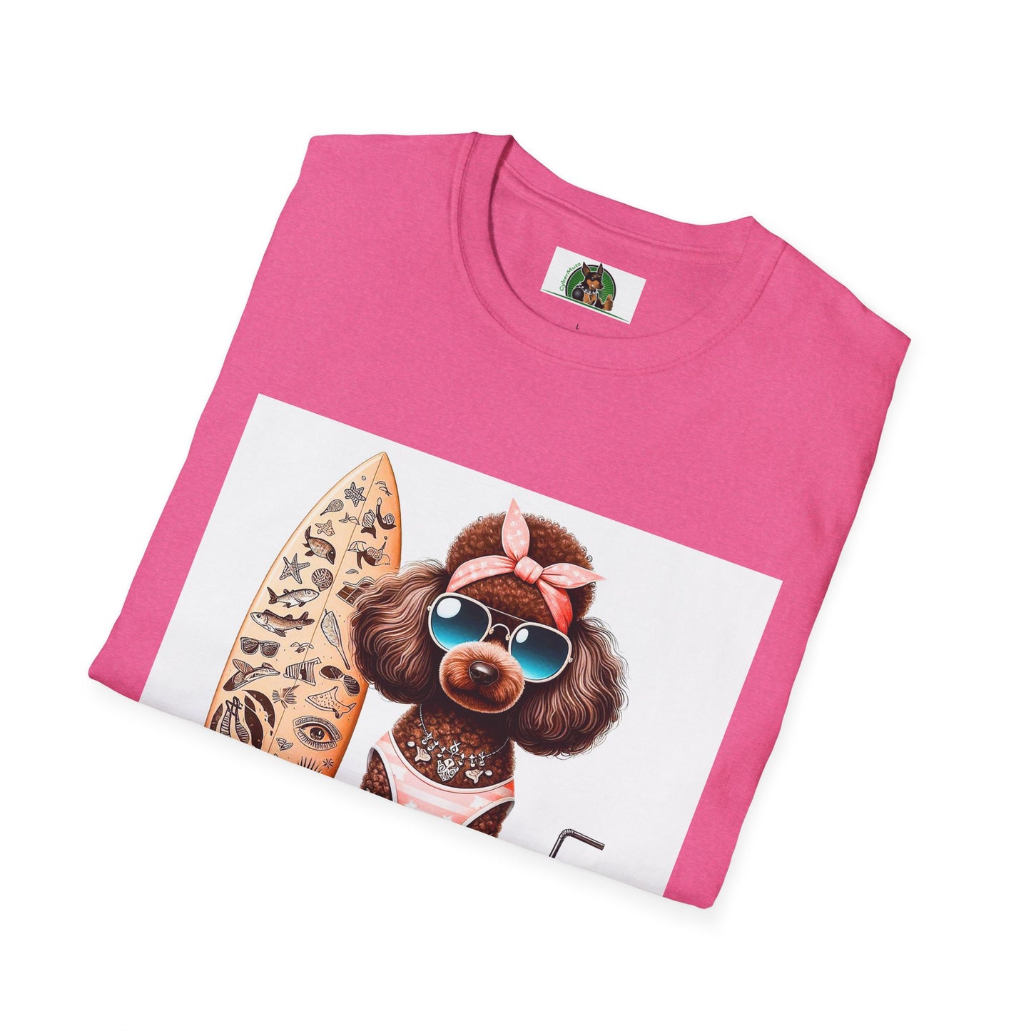 Poodle Sunny playful day shirt