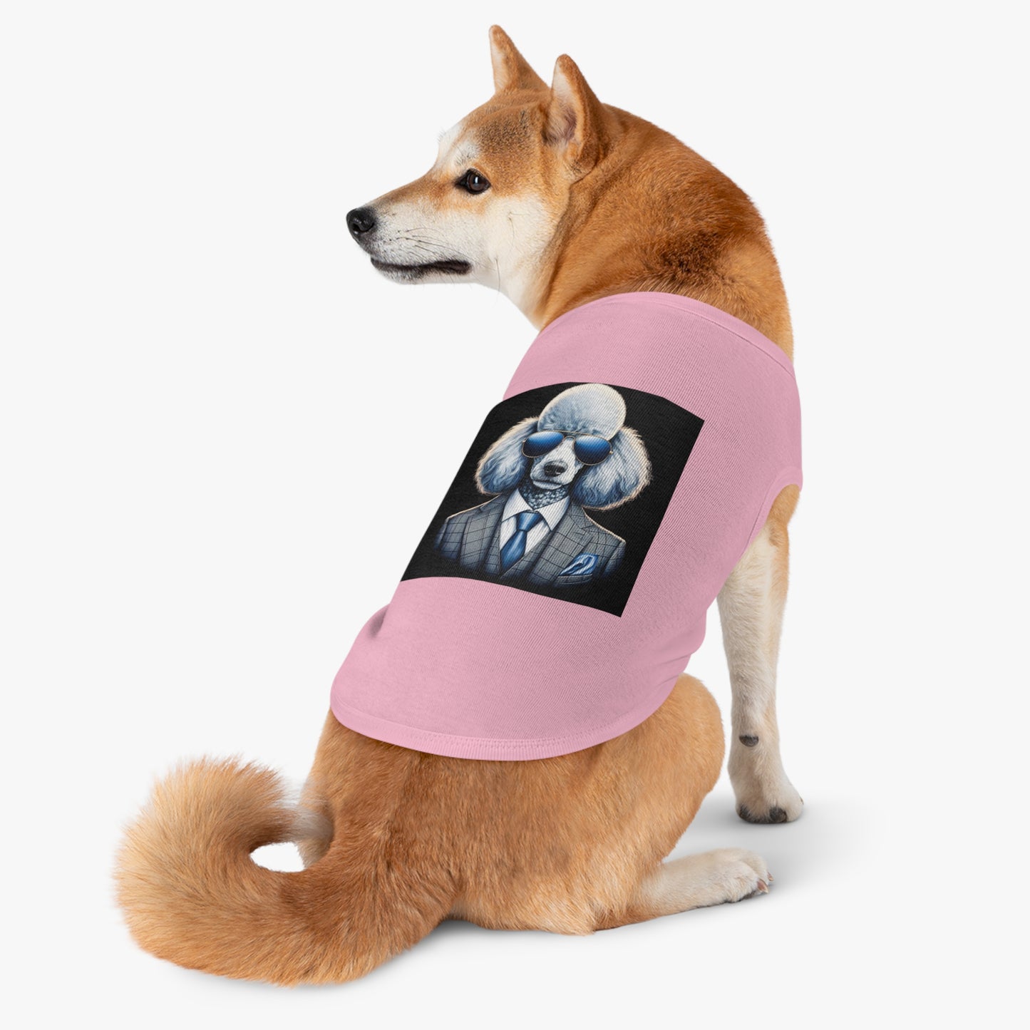Pet Tank Top Poodle serious business