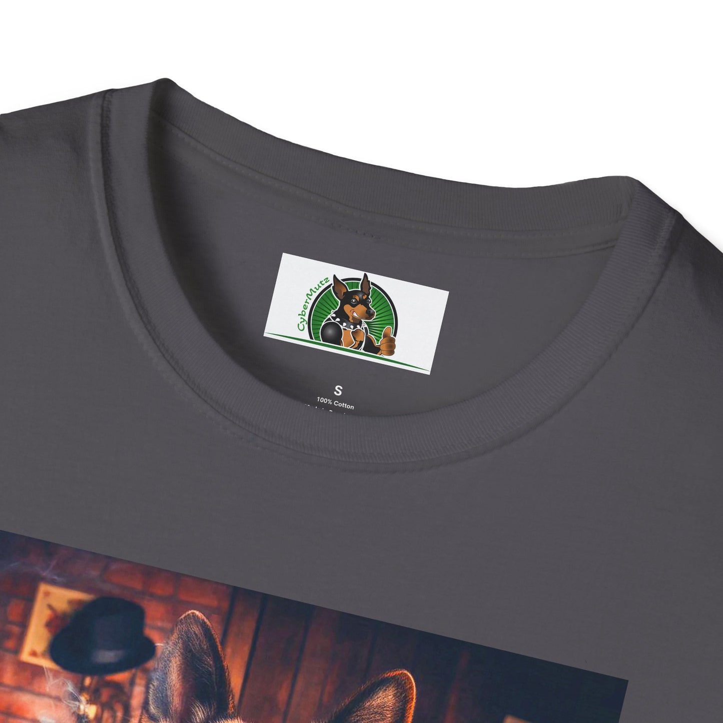 German Shepherd smoking a cigar shirt T-Shirt Printify