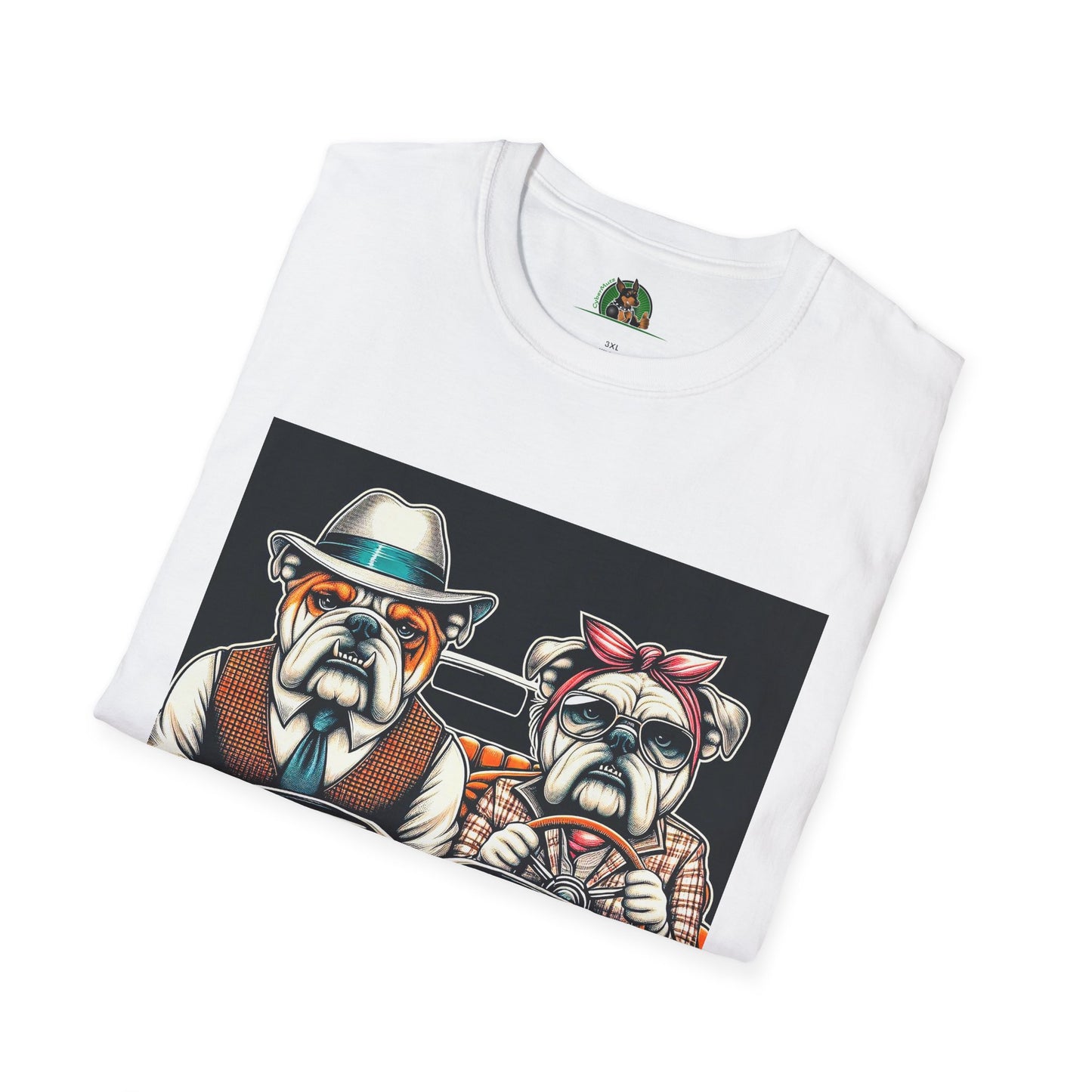 Wacky Bulldog 20s couple t shirt T-Shirt Printify