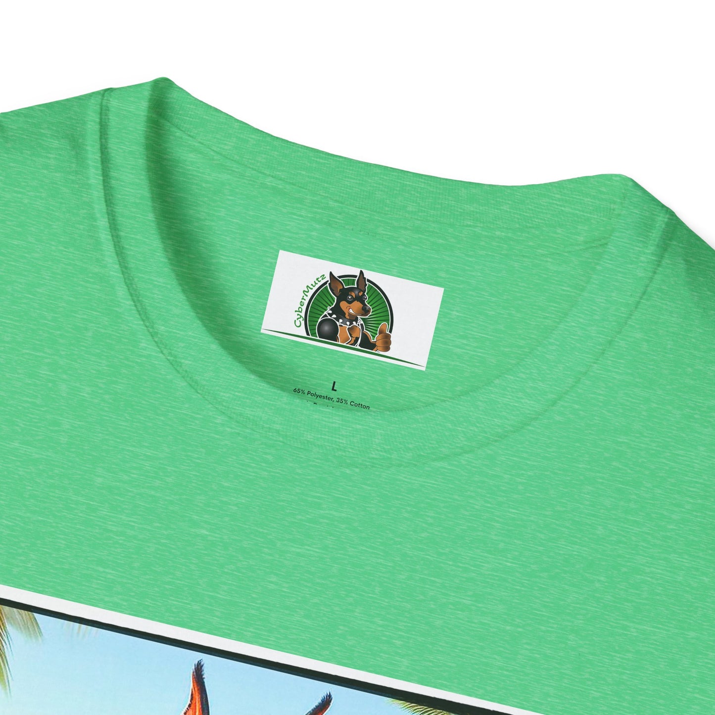 Doberman beach hunk t shirt T-Shirt Printify