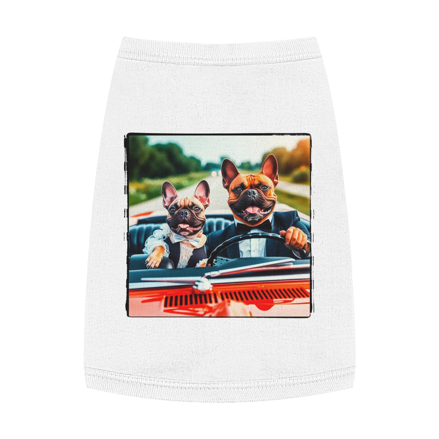 Wacky Pet Tank Top French Bulldog happy groomsmen t shirt Pets Printify