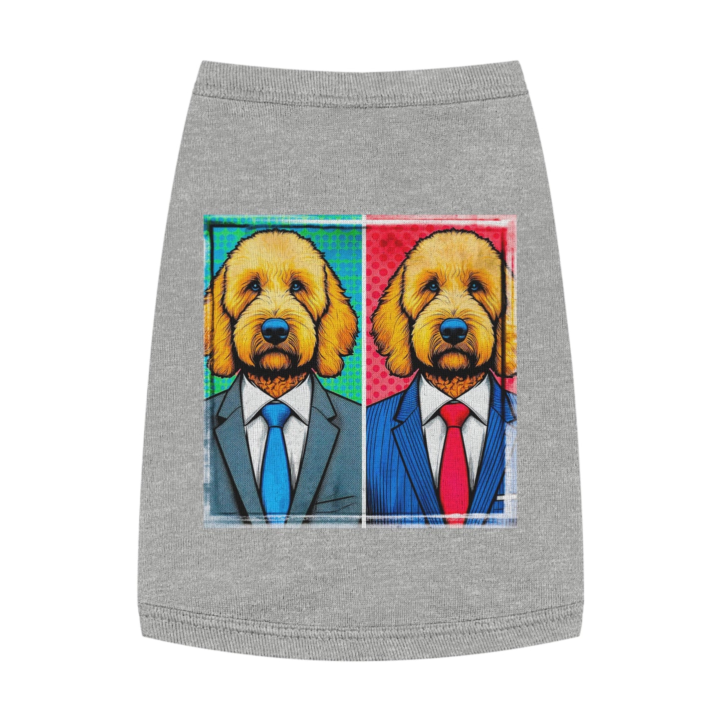 Pet Tank Golden Doodle business friends shirt Pets Printify M Heather