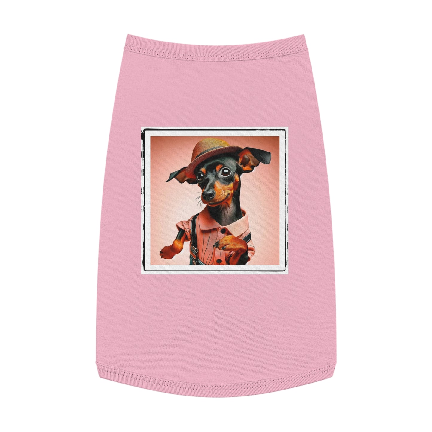 - Min Pin Tank Tops tiny dancer Pets Printify