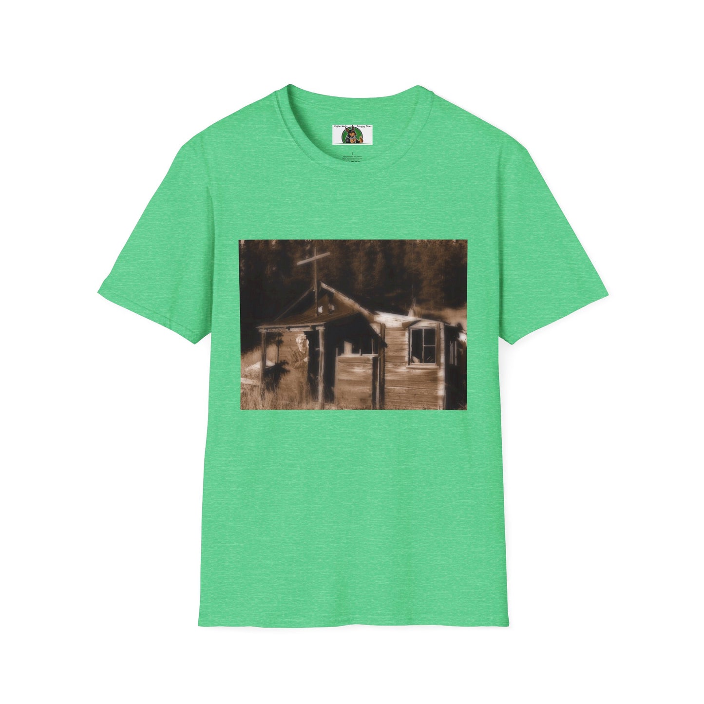 Mis·cel·la·ne·ous Ghost T-Shirt Printify S Heather Irish Green