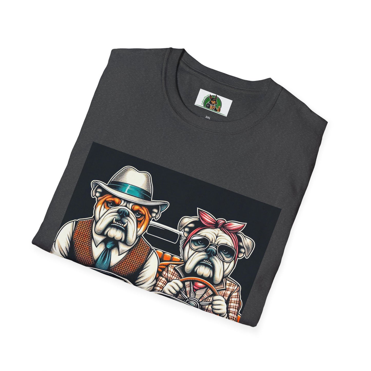 Wacky Bulldog 20s couple t shirt T-Shirt Printify