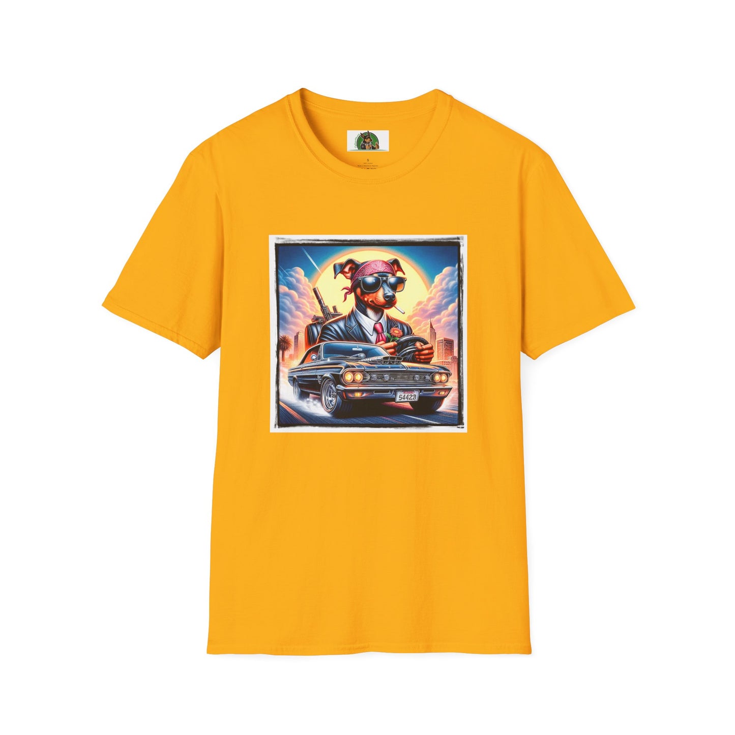 Wacky Min Pin T-Shirt T-Shirt Printify S Gold