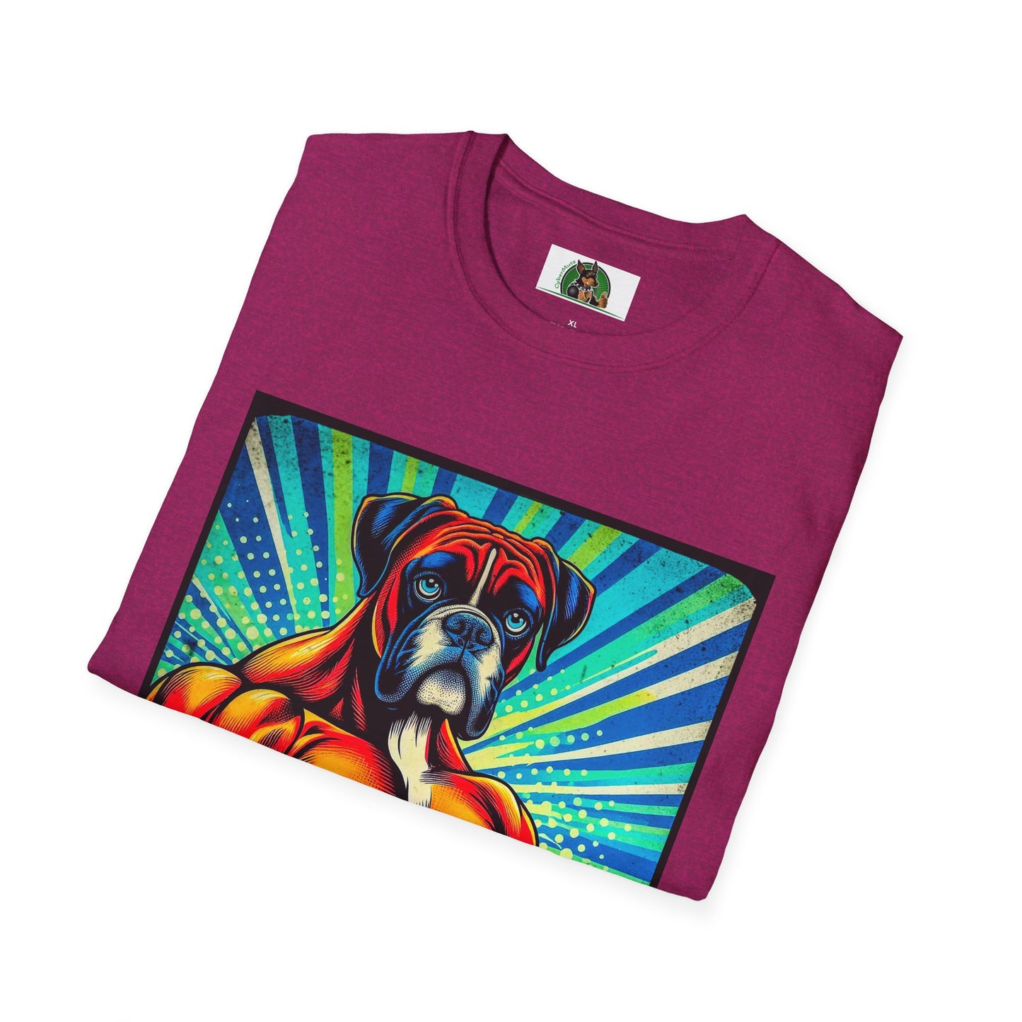 Boxer Muscle Dog T-Shirt Printify