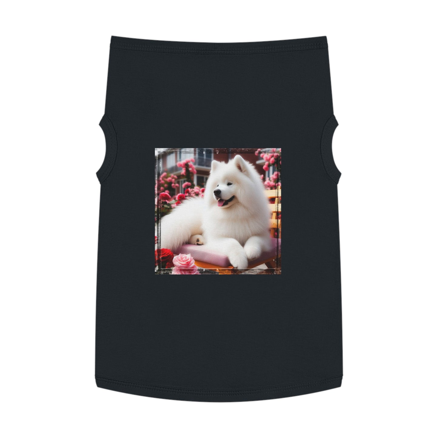 Pet Tank Top Husky fluffy girl Pets Printify XL Black
