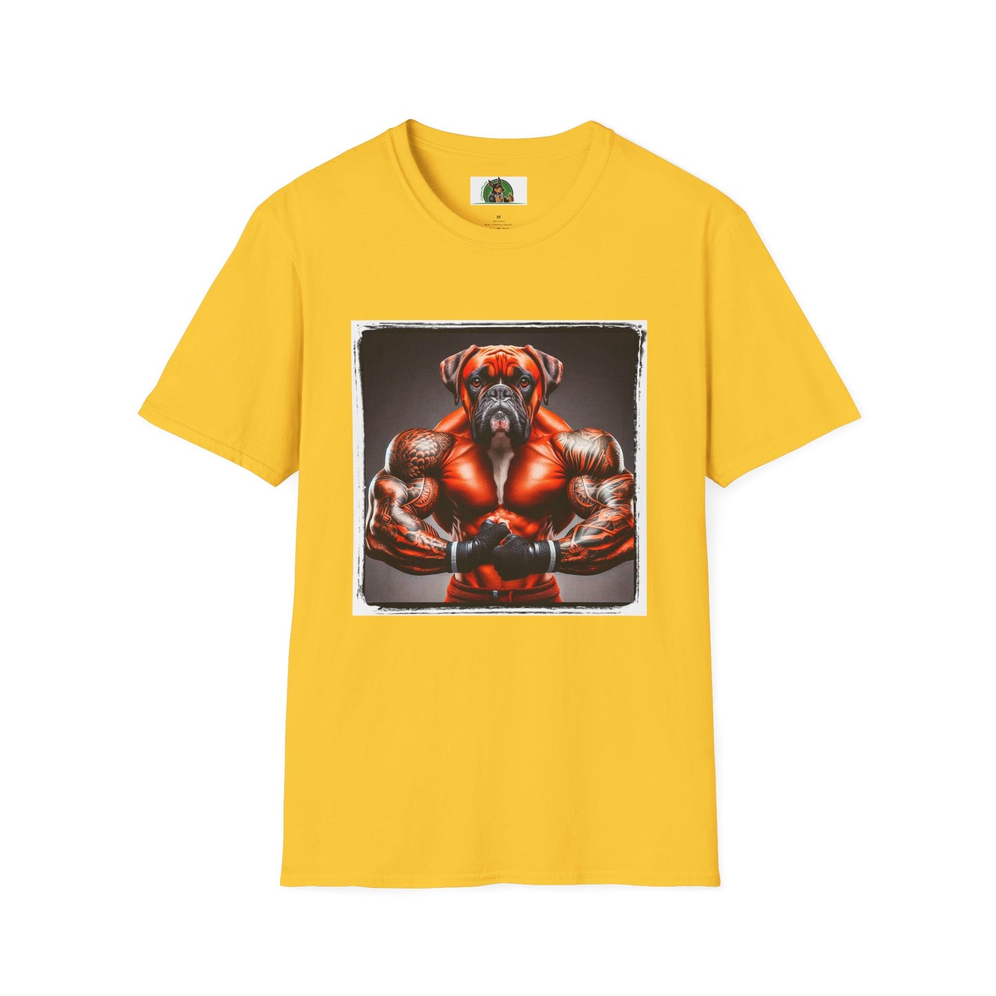 Boxer Muscle Dog Shirt T-Shirt Printify S Daisy