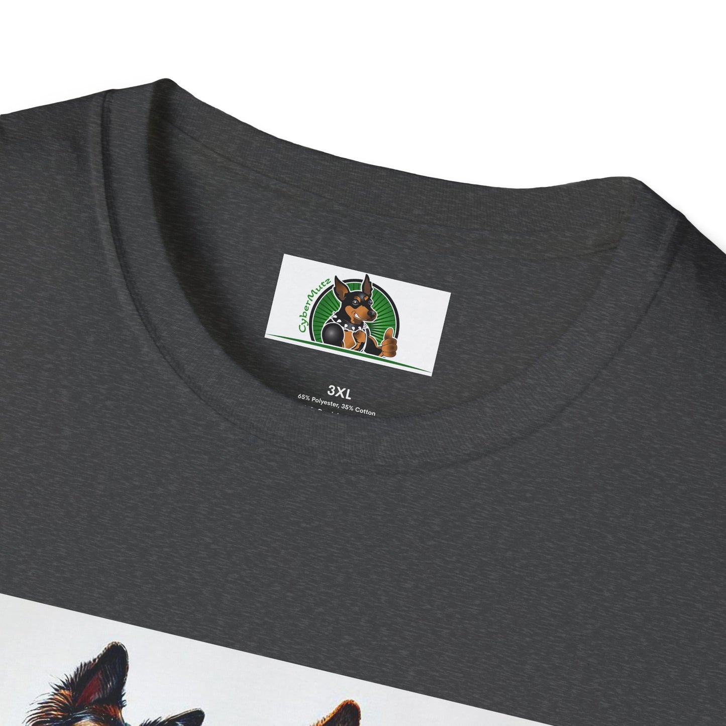 German Shepherd T-Shirt - Dancing Dog Design T-Shirt Printify