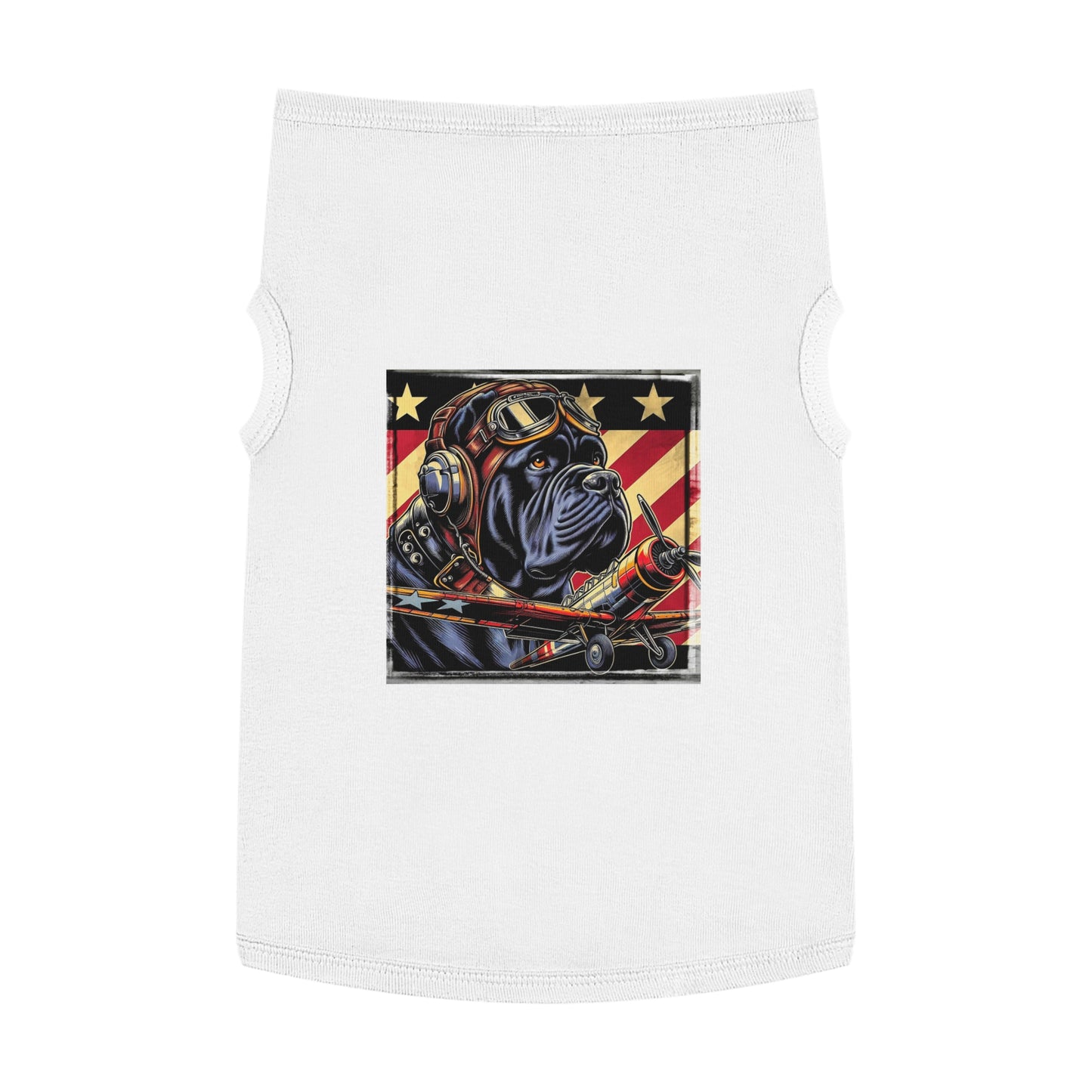 Pet Tank Top Cane Corso Pilot Pets Printify XL White