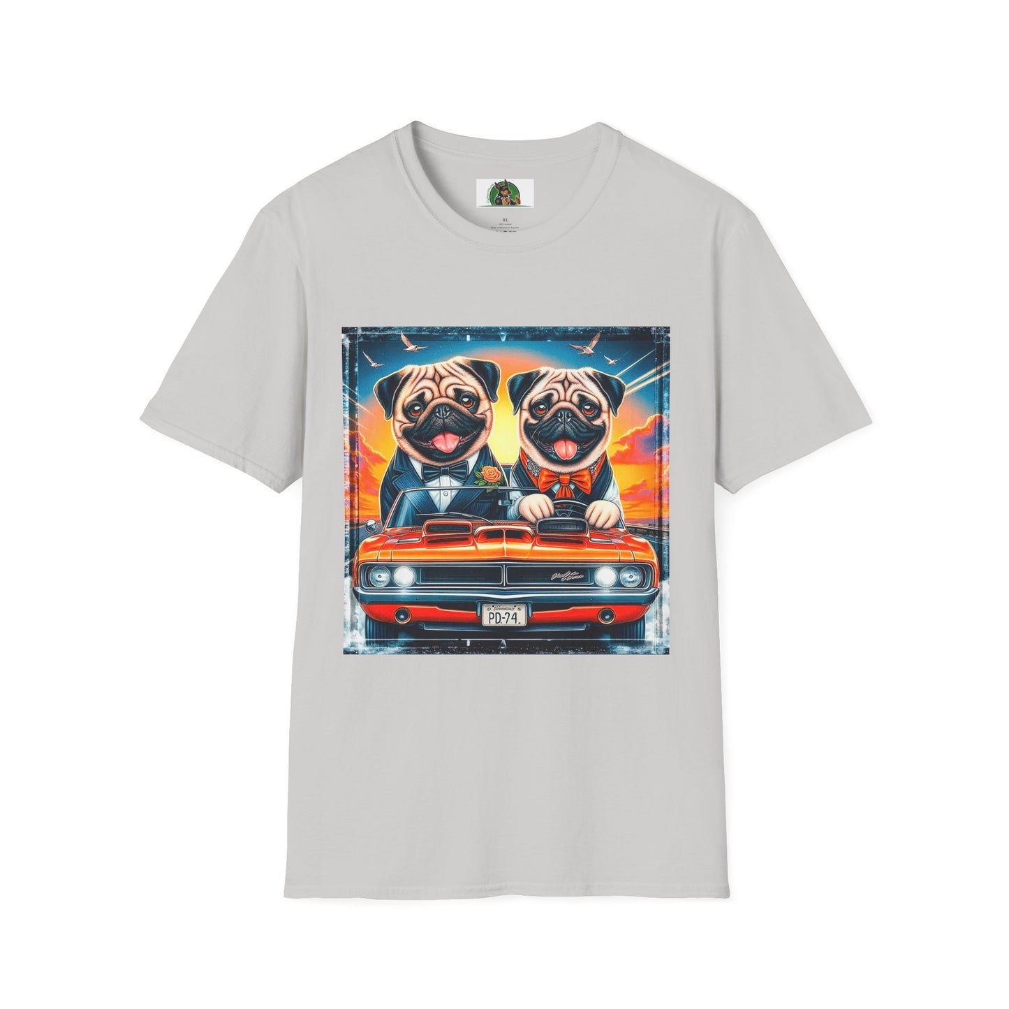 Wacky Pugs T-Shirt Printify S Ice Grey
