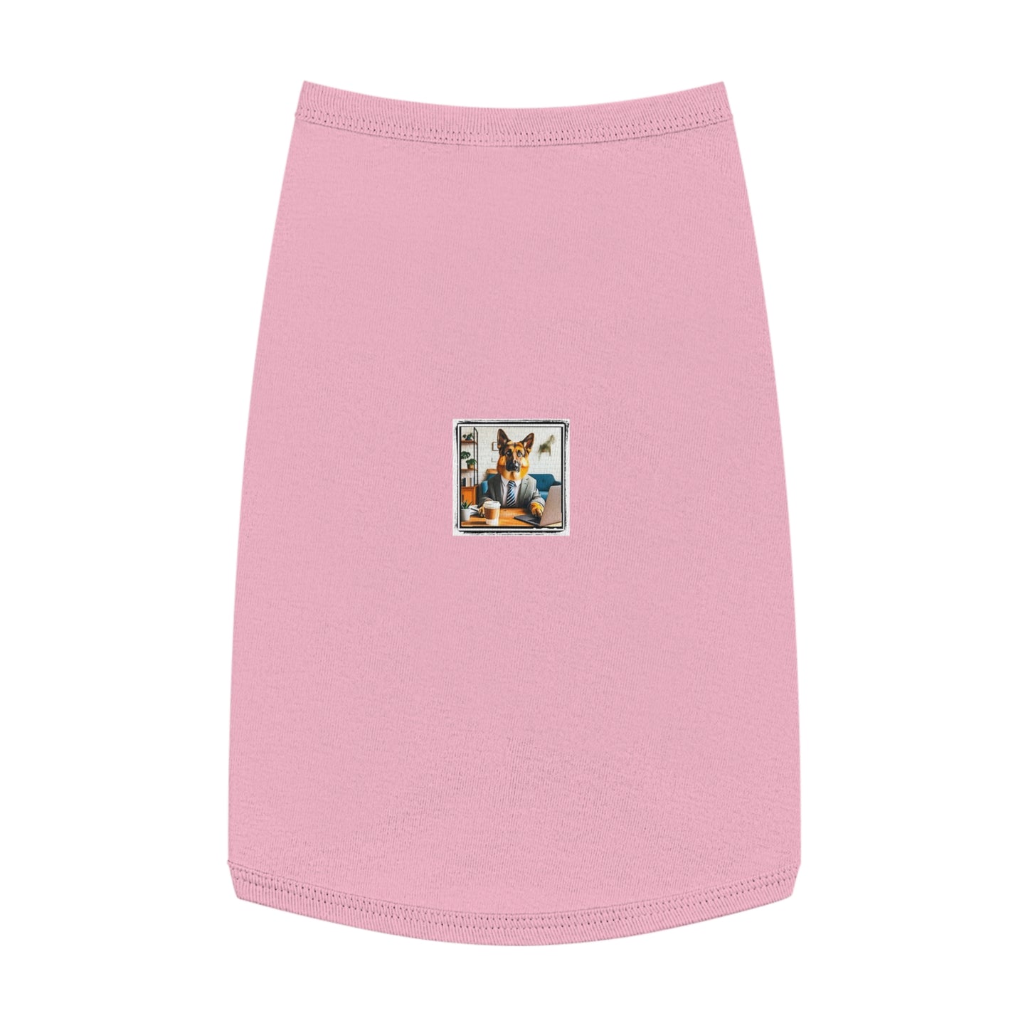 German Shepherd working man shirt Pets Printify L Pink